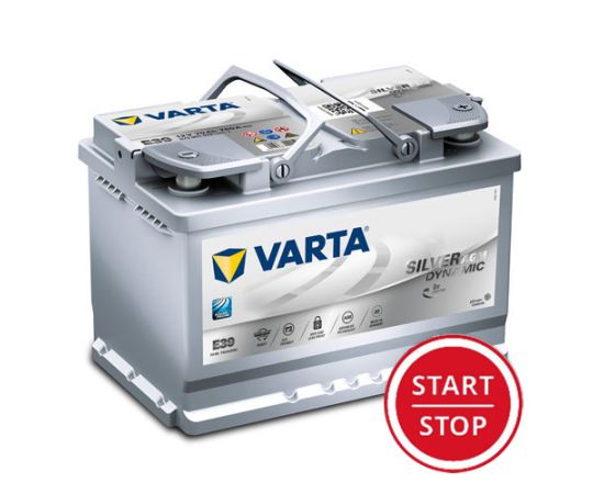 Akumulator Varta 12V 70Ah 760A D+ AGM Silver Dynamic E39