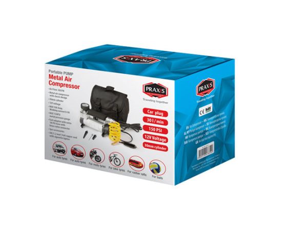 Kompresor vazduha metalni Praxis 12V 150 psi 10 bar
