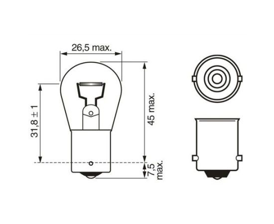 Sijalica crvena Bosch 1987302262 12V 21W