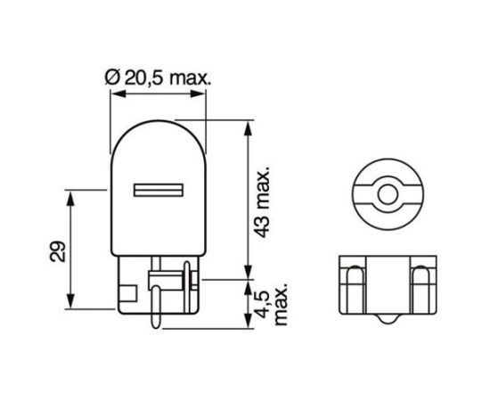 Sijalica Bosch žuta WY21W 12V 21W