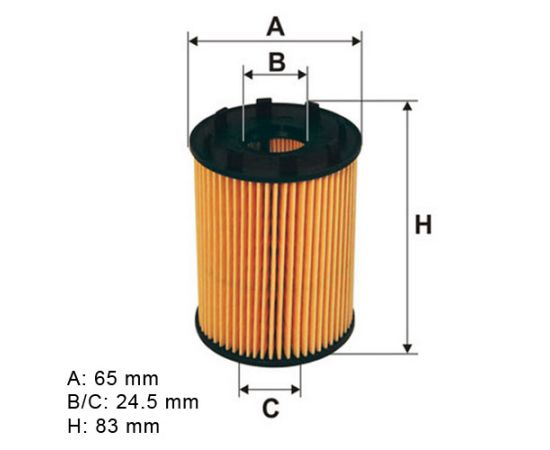 Filter ulja Filtron OE670 - 1457429256 - COF100531E - ADK82104 - ML1708