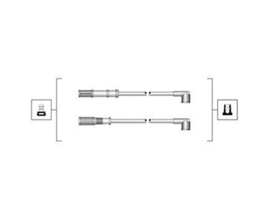 Kablovi za svećice Marelli 941319170068 - MSQ0068 - 4.9451 - 883002 - ZEF1477 - 101001