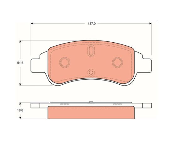 Pločice kočione prednje QWP WBP317 - GDB1563 - FDB4066 - FDB5025 - 301464 - 601464 - 2395401