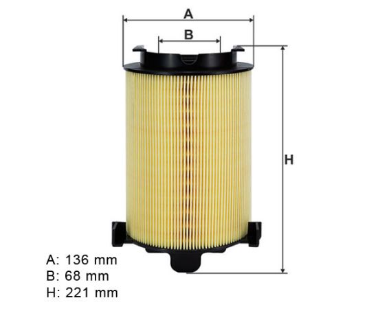 Filter vazduha Filtron AK370/4 - 1987429405 - CAF100467C - LX1566 - ADV182202