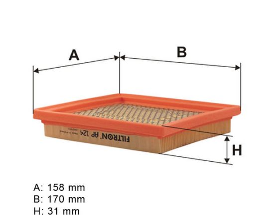 Filter vazduha Filtron AP124 - 1457433273 - CAF100619P - 16172 - ADN12223