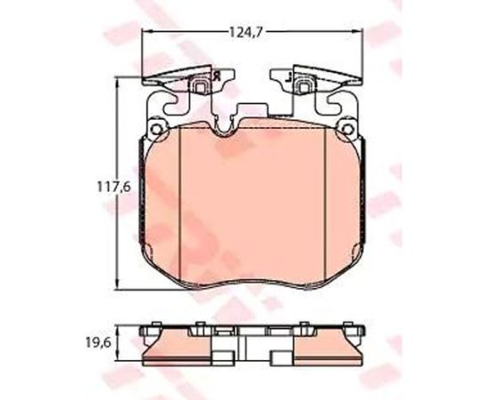 Pločice kočione prednje TRW GDB2147 - FDB5173 - 0986424431 - 302557 - 610454 - 2261801