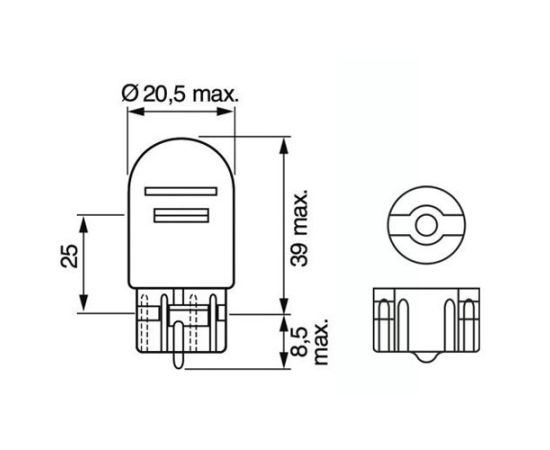 Sijalica Bosch 1987302823 W21/5W 12V 21/5W